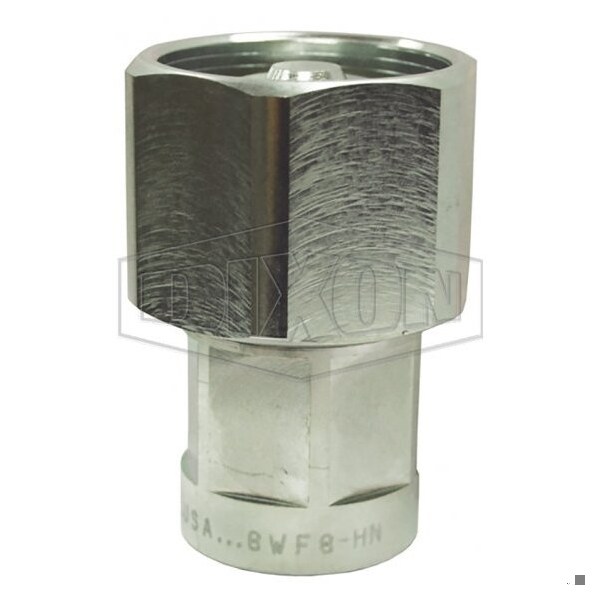 DQC W Wingstyle Interchange Hex-Nut Female Coupler, 1-11-1/2 Nominal, Female NPTF, Steel